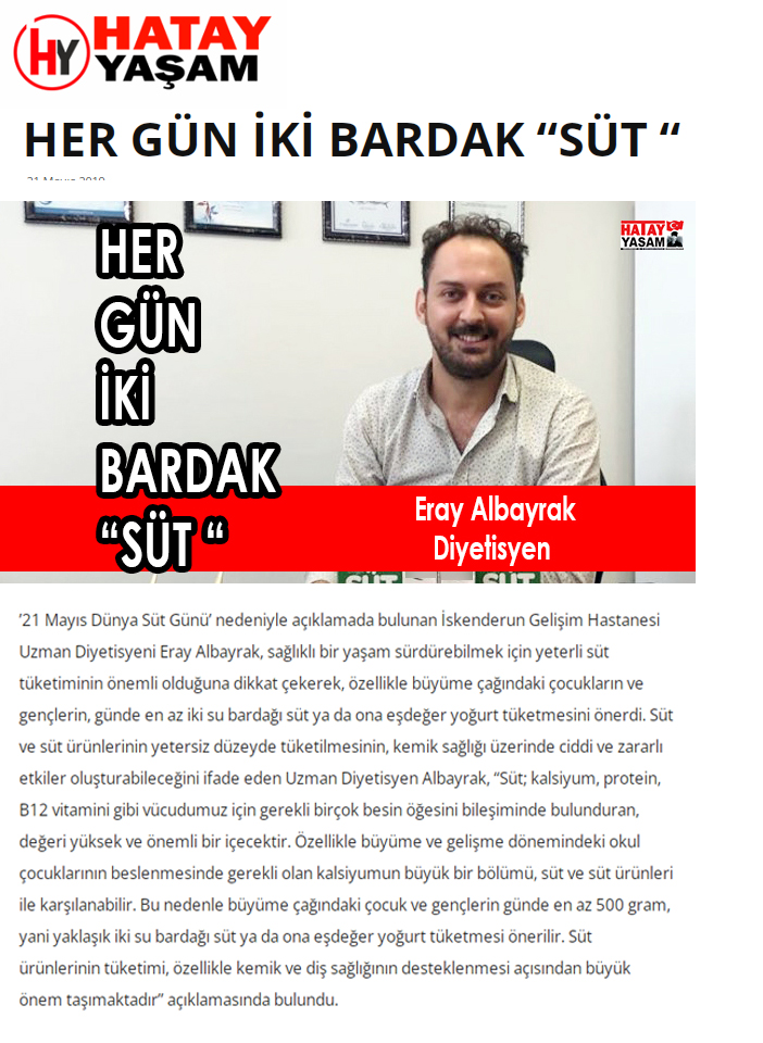 Her Gün İki Bardak Süt
