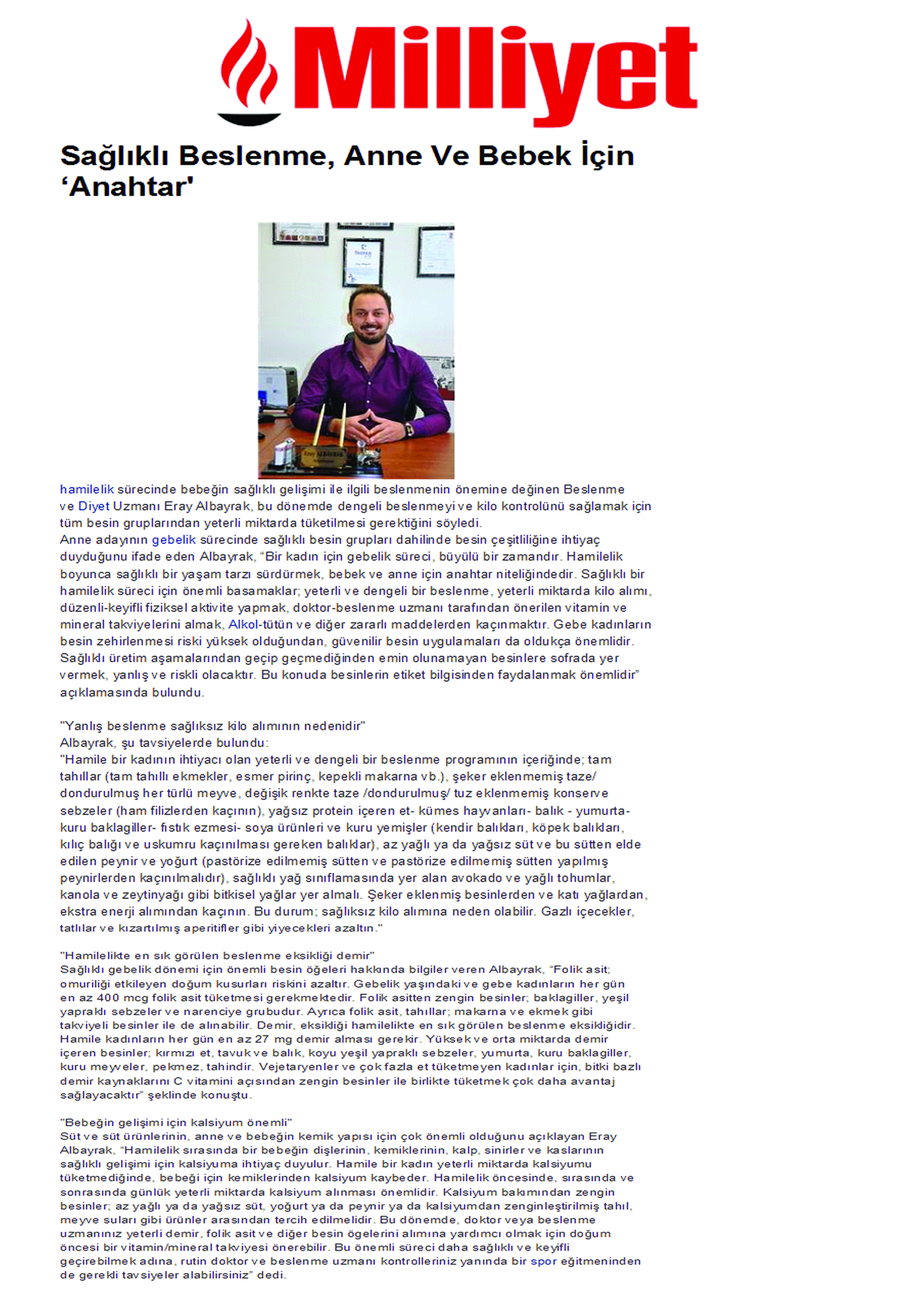 Sağlıklı Beslenme, Anne ve Bebek İçin Anahtar 