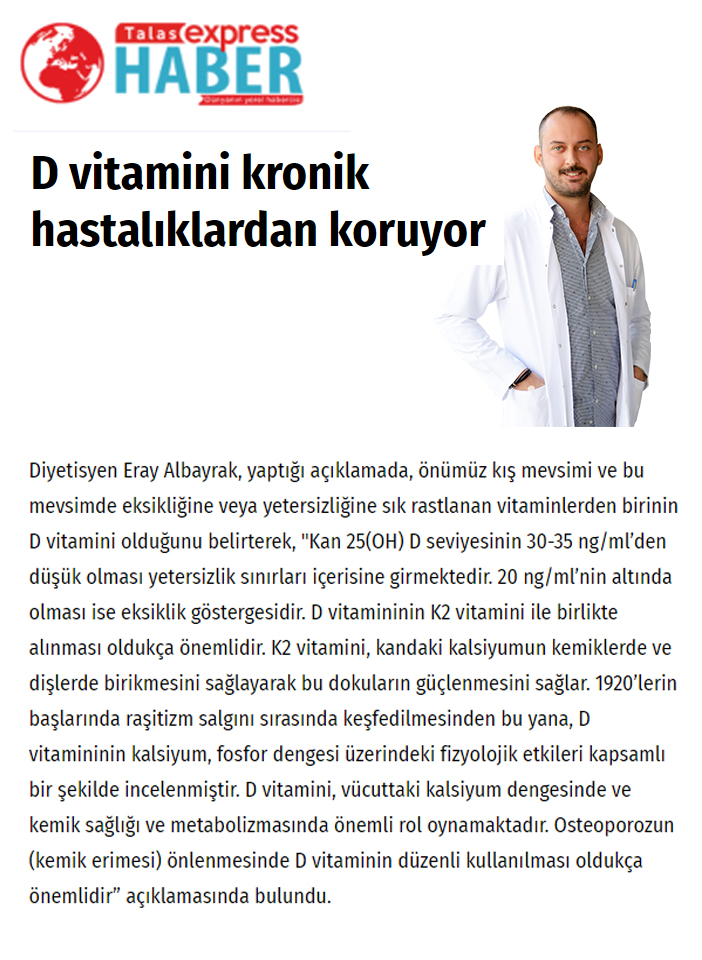 D Vitamini Kronik Hastalıklardan Koruyor